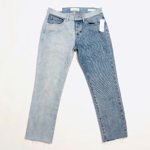 NWT Pacsun Two Tone Denim Button Fly Jeans 25